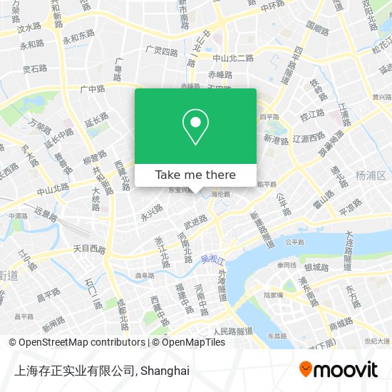 上海存正实业有限公司 map