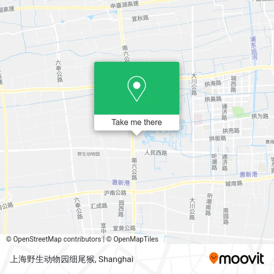上海野生动物园细尾猴 map