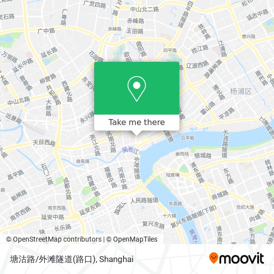 塘沽路/外滩隧道(路口) map