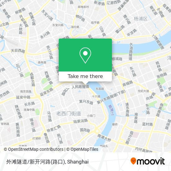 外滩隧道/新开河路(路口) map