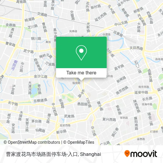 曹家渡花鸟市场路面停车场-入口 map