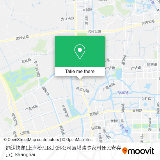 韵达快递(上海松江区北部公司辰塔路陈家村便民寄存点) map