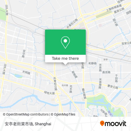 安亭老街菜市场 map