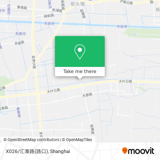 X026/汇泰路(路口) map