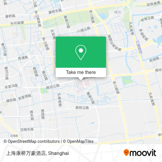 上海康桥万豪酒店 map