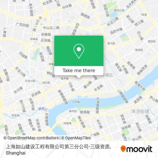 上海如山建设工程有限公司第三分公司-三级资质 map