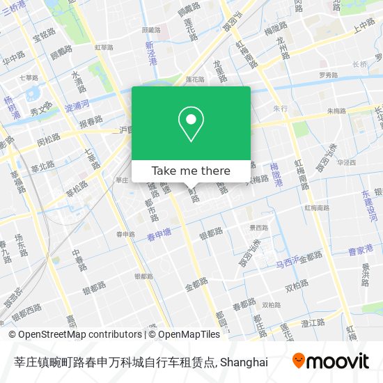 莘庄镇畹町路春申万科城自行车租赁点 map