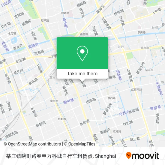 莘庄镇畹町路春申万科城自行车租赁点 map