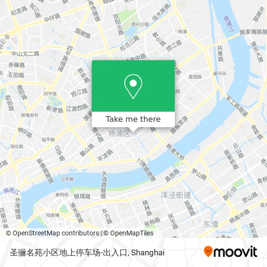 圣骊名苑小区地上停车场-出入口 map