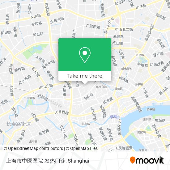 上海市中医医院-发热门诊 map