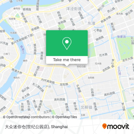 大众迷你仓(世纪公园店) map