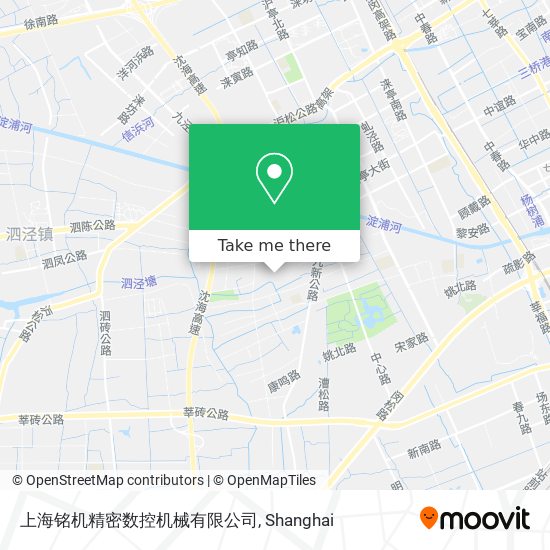 上海铭机精密数控机械有限公司 map