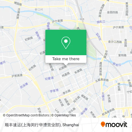 顺丰速运(上海闵行华漕营业部) map