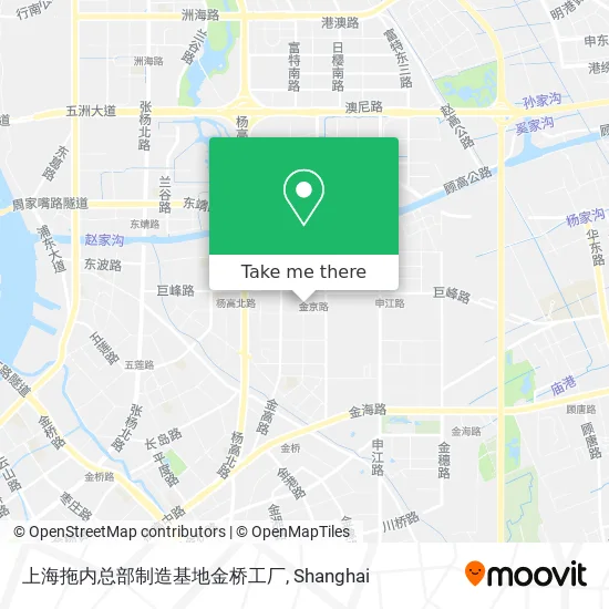 上海拖内总部制造基地金桥工厂 map