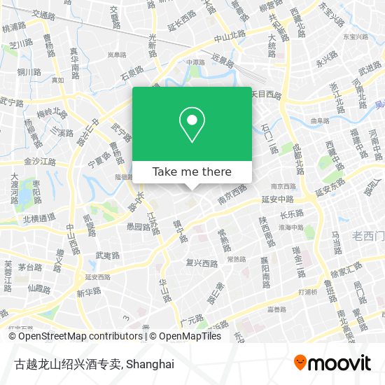 How to get to 古越龙山绍兴酒专卖in 曹家渡by Metro or Bus?