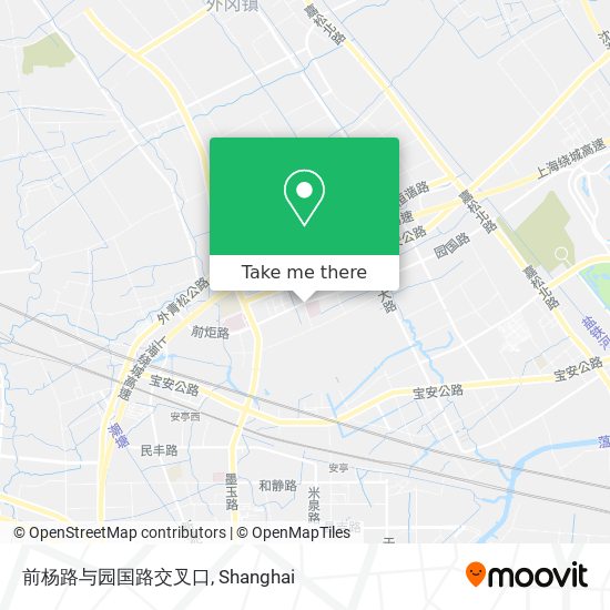 前杨路与园国路交叉口 map