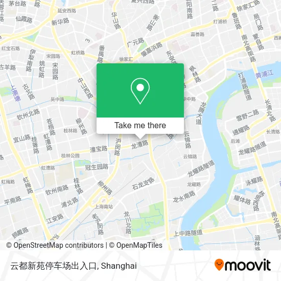 云都新苑停车场出入口 map