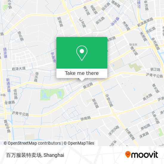 百万服装特卖场 map