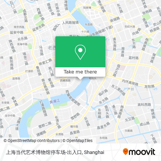 上海当代艺术博物馆停车场-出入口 map
