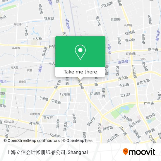 上海立信会计帐册纸品公司 map