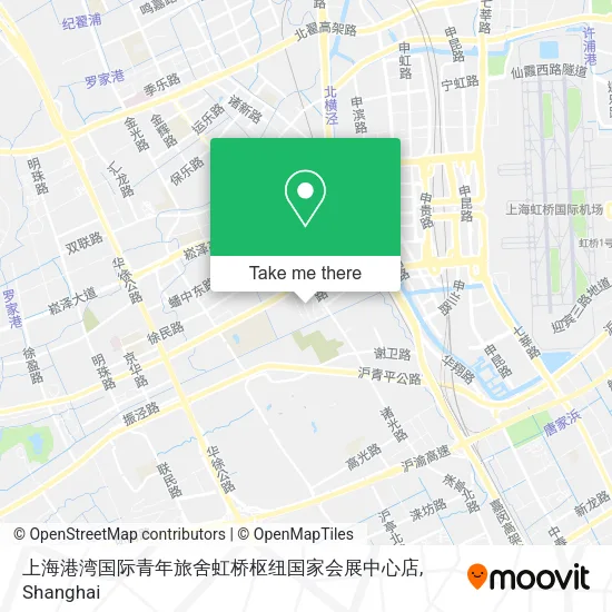 上海港湾国际青年旅舍虹桥枢纽国家会展中心店 map