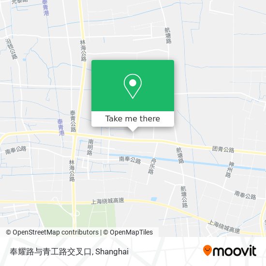 奉耀路与青工路交叉口 map