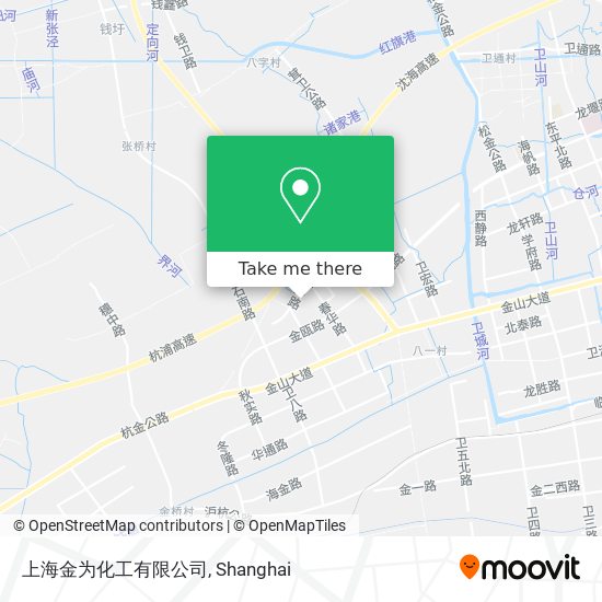 上海金为化工有限公司 map