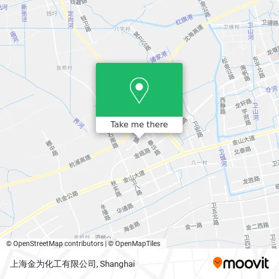 上海金为化工有限公司 map
