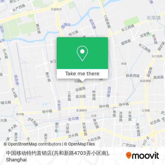 中国移动特约直销店(共和新路4703弄小区南) map