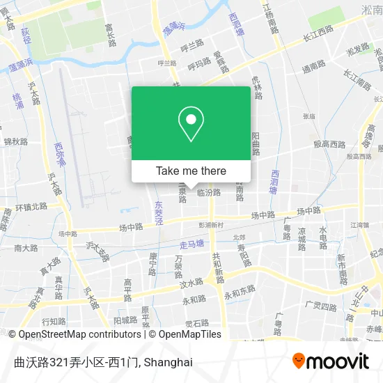 曲沃路321弄小区-西1门 map