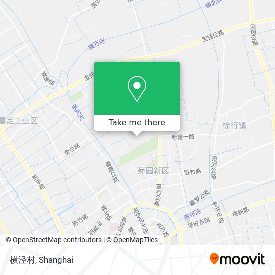 横泾村 map