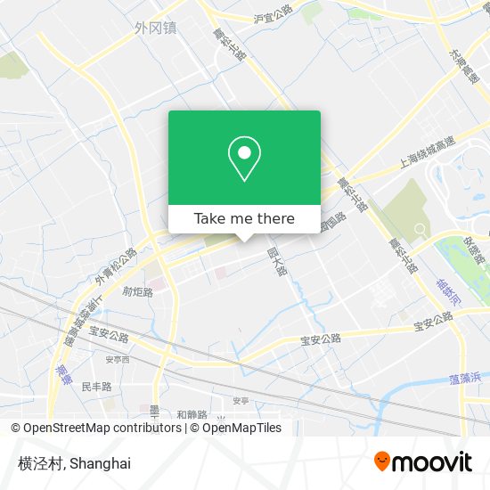 横泾村 map