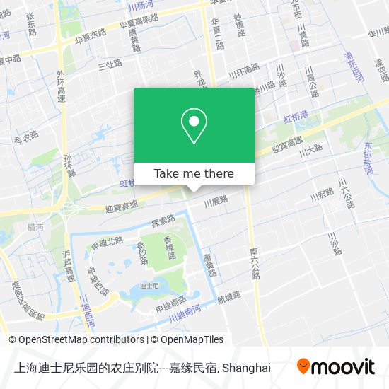 上海迪士尼乐园的农庄别院---嘉缘民宿 map
