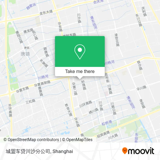 城盟车贷川沙分公司 map