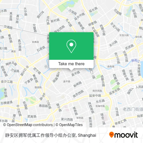 静安区拥军优属工作领导小组办公室 map