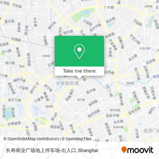 长寿商业广场地上停车场-出入口 map