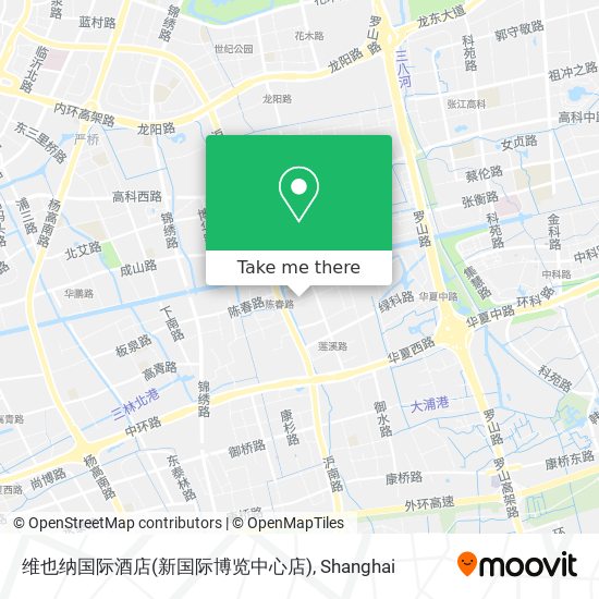 维也纳国际酒店(新国际博览中心店) map