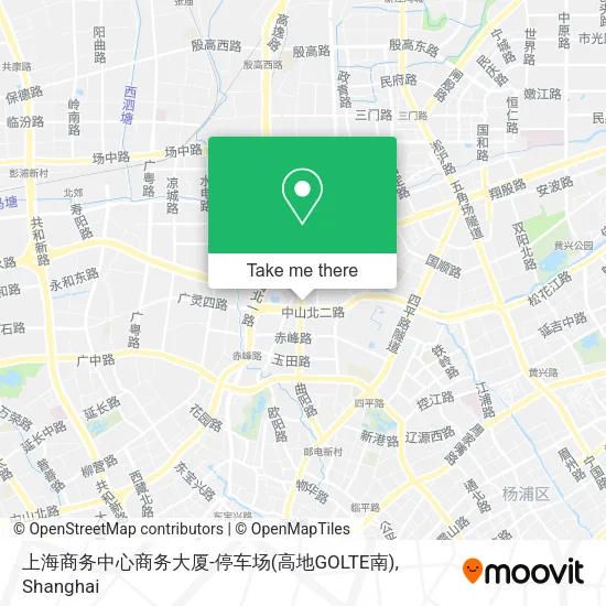 上海商务中心商务大厦-停车场(高地GOLTE南) map