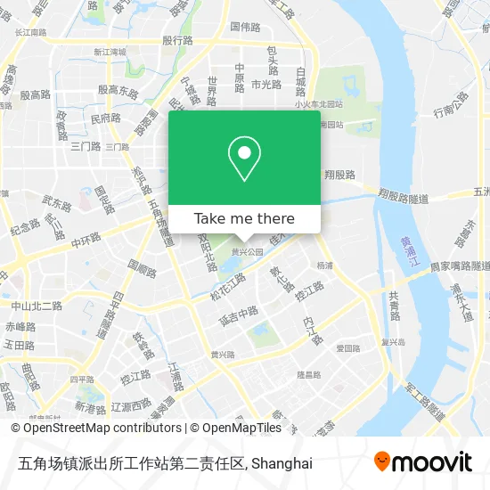 五角场镇派出所工作站第二责任区 map