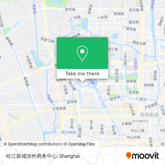 松江新城涉外商务中心 map
