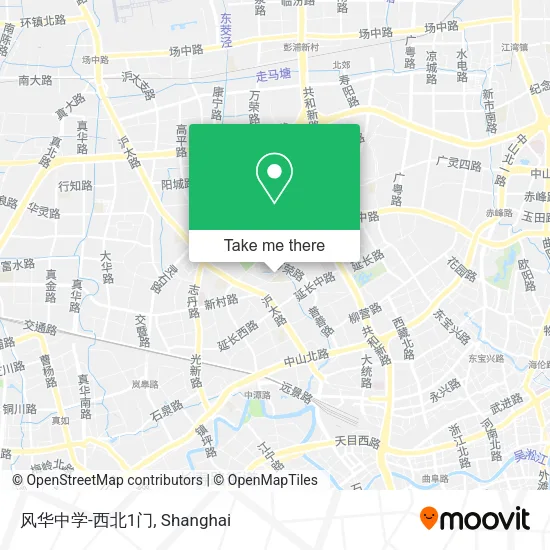 风华中学-西北1门 map
