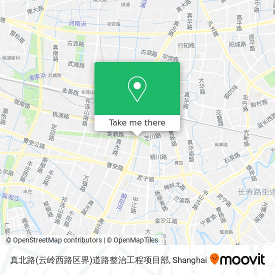 真北路(云岭西路区界)道路整治工程项目部 map