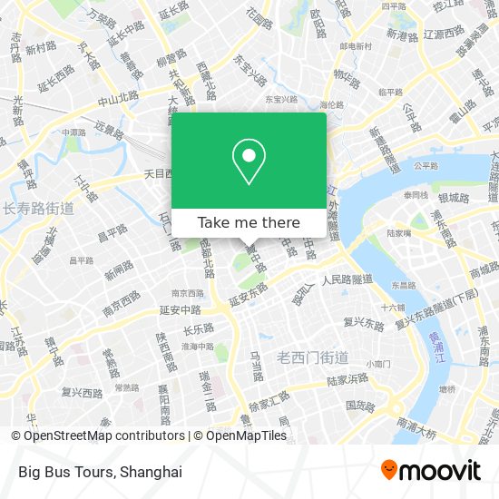 Big Bus Tours map