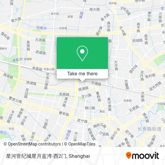 星河世纪城星月蓝湾-西2门 map