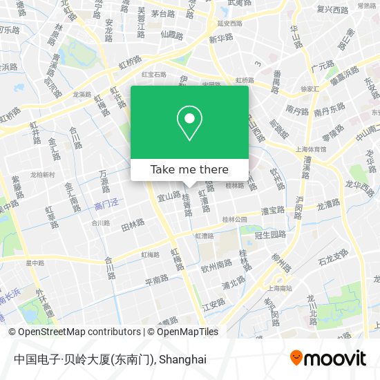 中国电子·贝岭大厦(东南门) map
