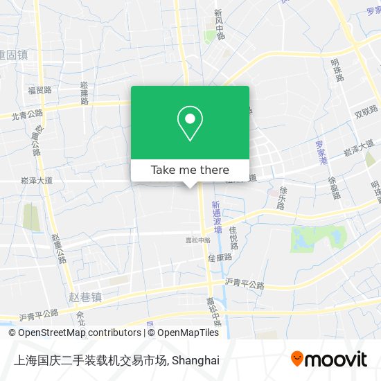 上海国庆二手装载机交易市场 map