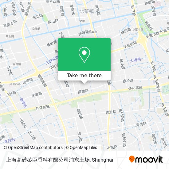 上海高砂鉴臣香料有限公司浦东土场 map