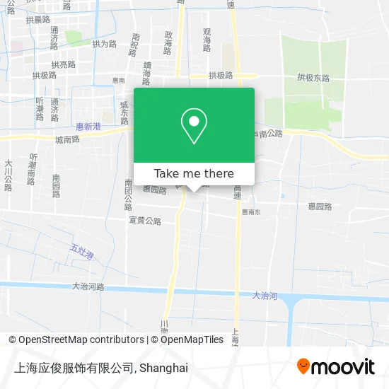 上海应俊服饰有限公司 map