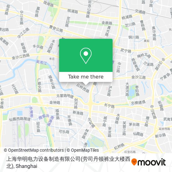 上海华明电力设备制造有限公司(劳司丹顿裤业大楼西北) map