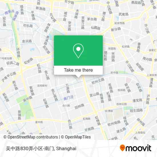 吴中路830弄小区-南门 map